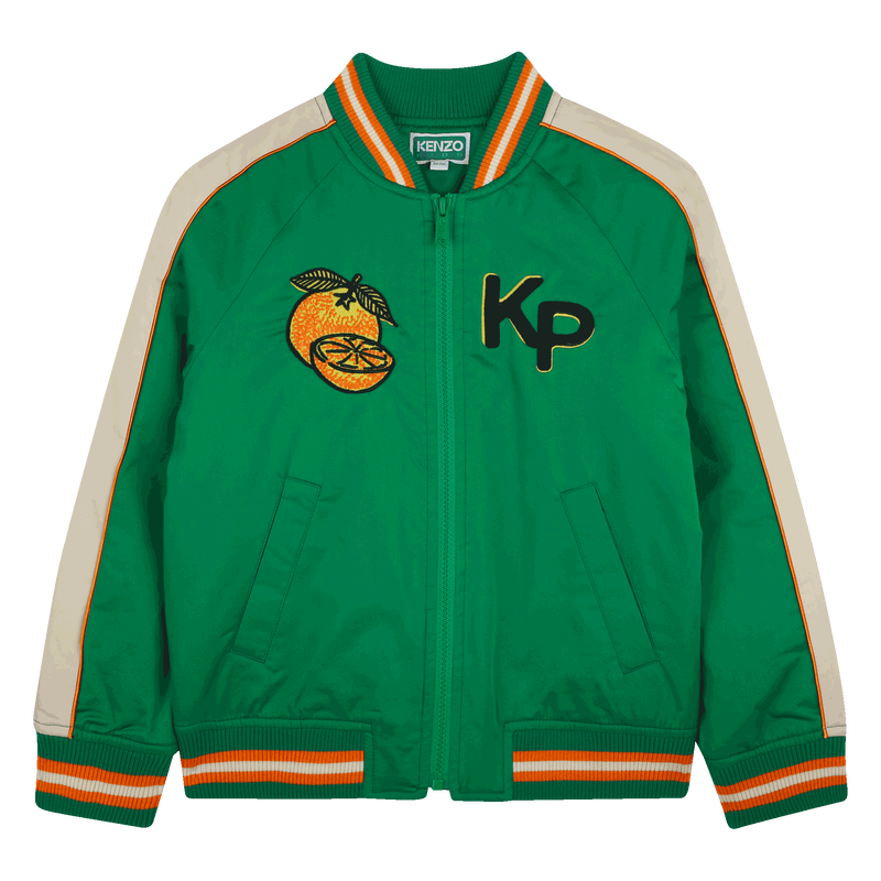 Blouson en satin de coton KENZO KIDS 
                    GARCON