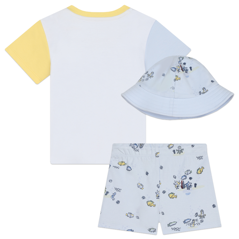 Ensemble T-shirt, short et bob KENZO KIDS 
                    GARCON