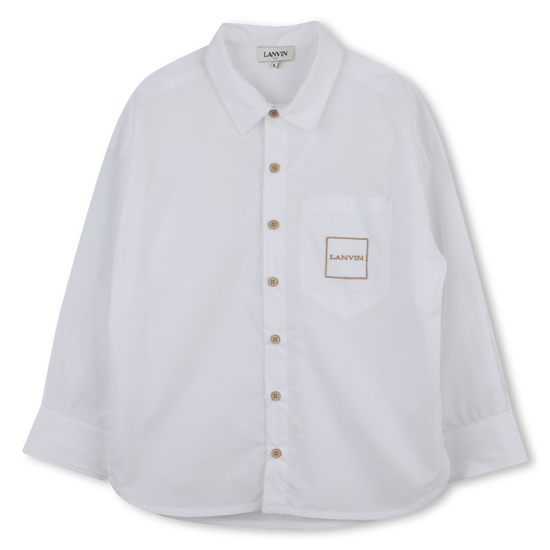 Chemise imprimé brodé avec logo che LANVIN 
                    GARCON