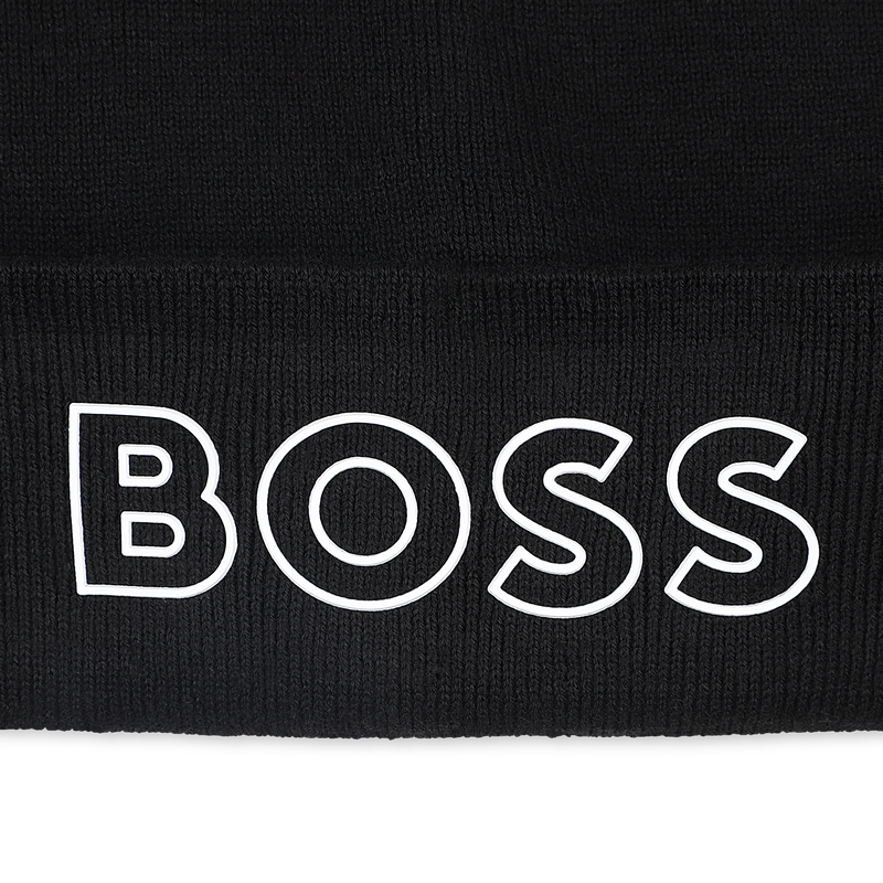 Bonnet tricot avec sigle BOSS 
                    GARCON