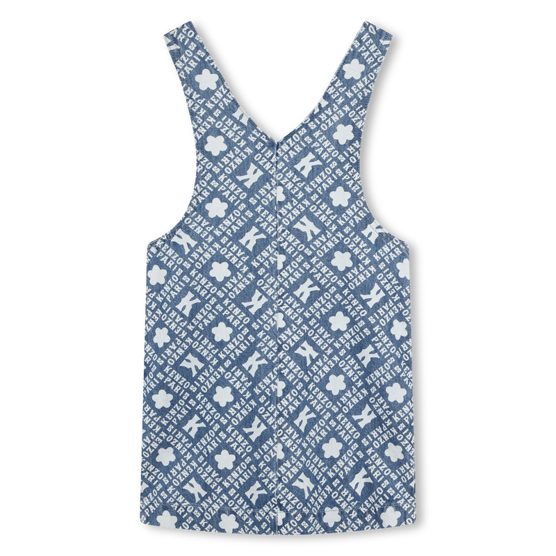 Robe chasuble en jean imprimé KENZO KIDS 
                    FILLE