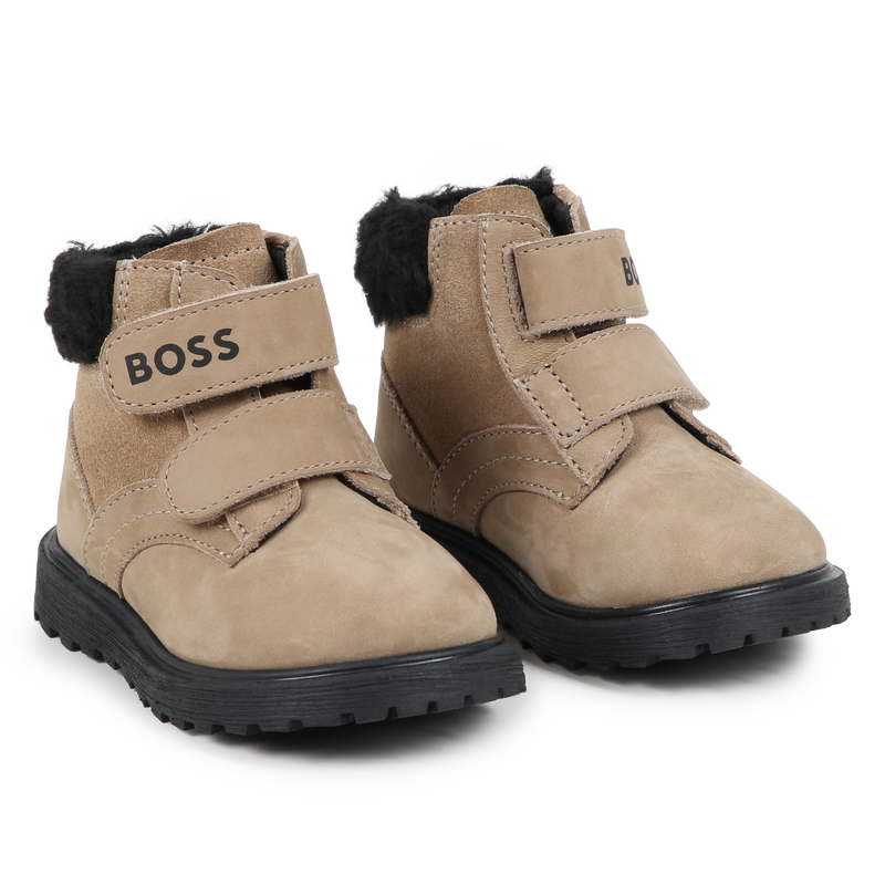 Bottines en cuir de vachette BOSS 
                    GARCON