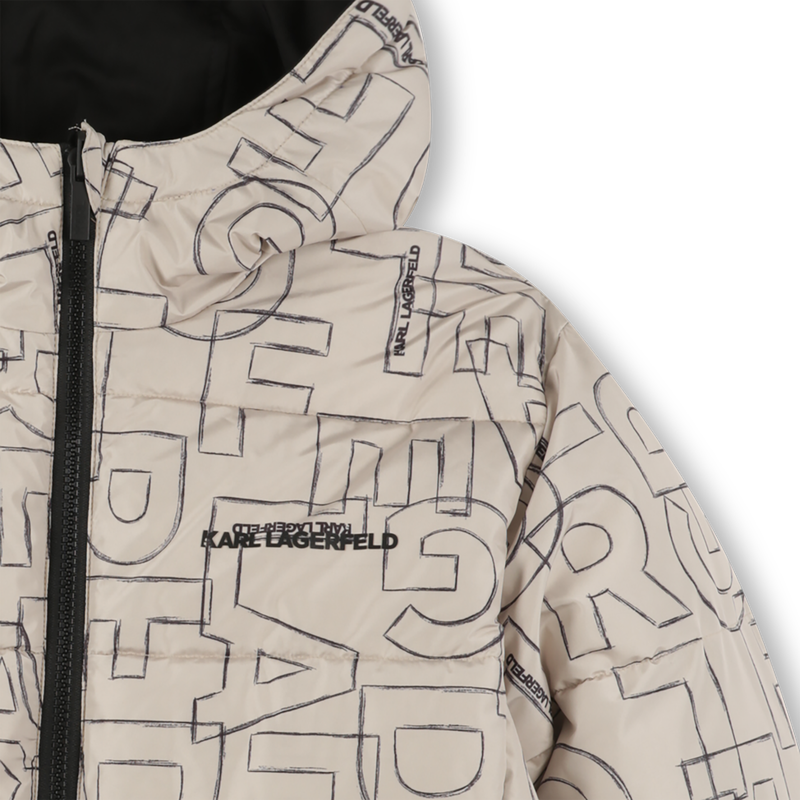 Doudoune réversible à capuche KARL LAGERFELD KIDS 
                    GARCON