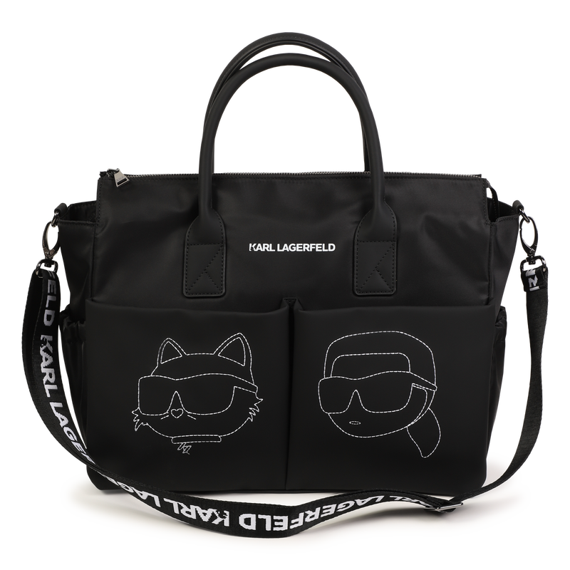 Sac à langer avec imprimé KARL LAGERFELD KIDS 
                    UNISEXE