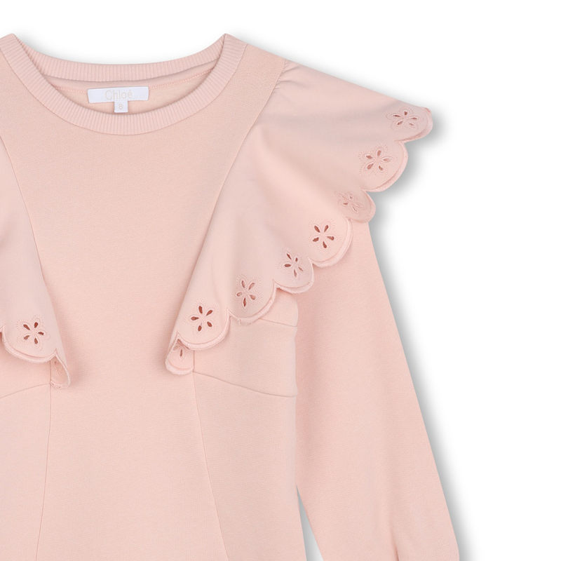 Robe en molleton à volants CHLOE 
                    FILLE