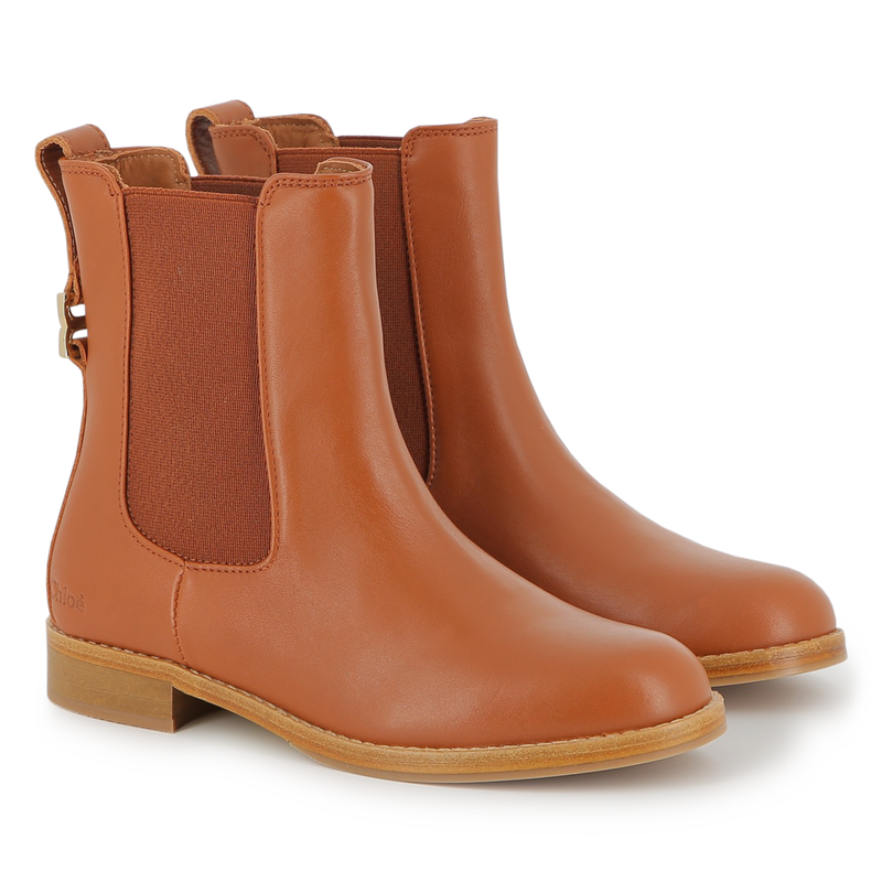 Bottines en cuir de vache CHLOE 
                    FILLE