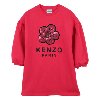 Robe sweatshirt à manches ballon KENZO KIDS FILLE