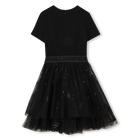 Robe de ceremonie bi-matiere KARL LAGERFELD KIDS 
                    FILLE