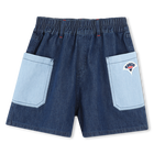 Short en jean &agrave; poches KENZO KIDS 
                    FILLE