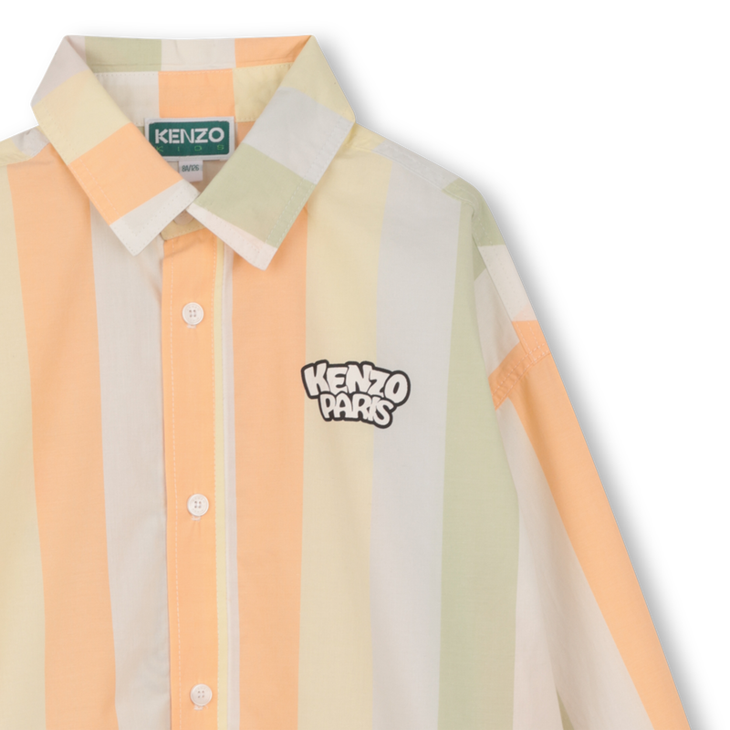 Chemise ray&eacute;e manches longues KENZO KIDS 
                        GARCON