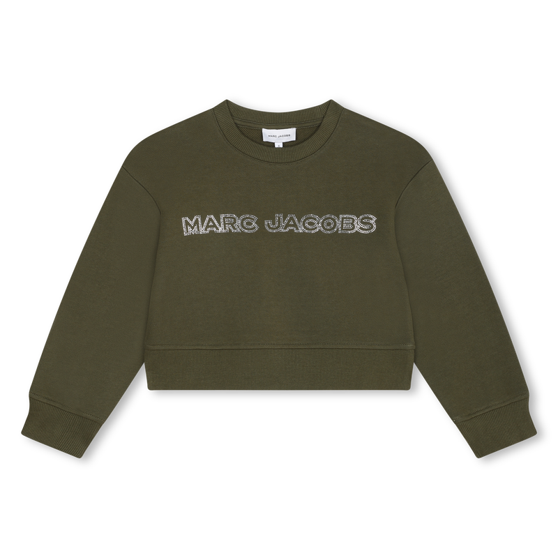 Sweat-shirt court en molleton THE MARC JACOBS 
                    FILLE