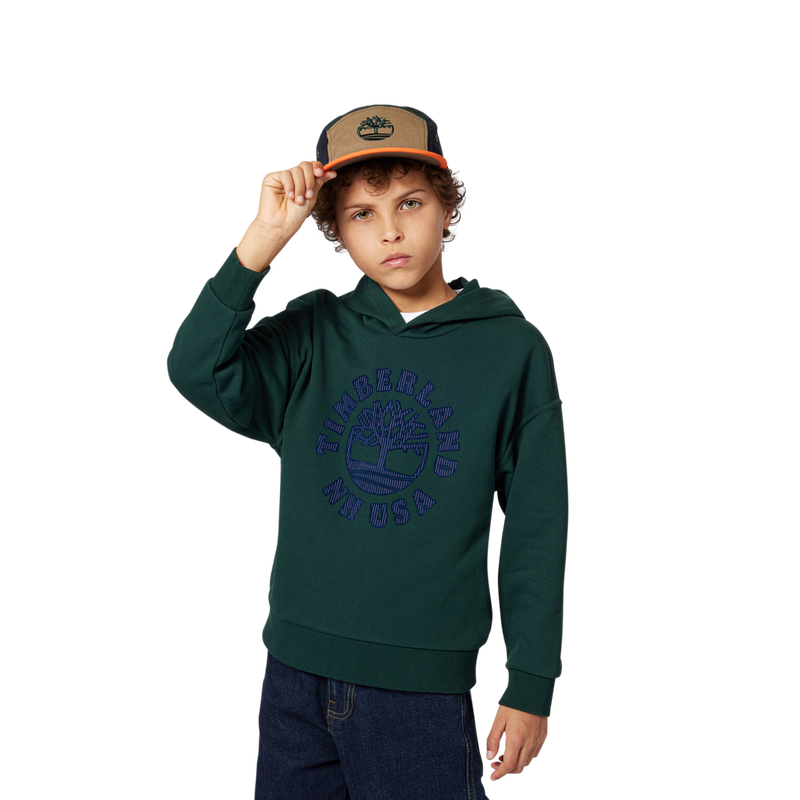 Sweat-shirt à capuche en molleton TIMBERLAND 
                    GARCON