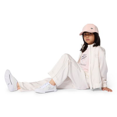 PANTALON DE JOGGING EN SATIN KARL LAGERFELD KIDS FILLE