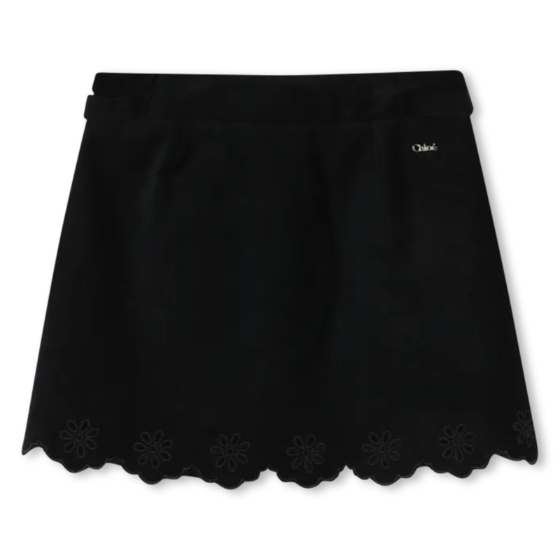 Jupe courte avec fermeture zippée CHLOE 
                    FILLE