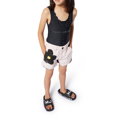 Short imprim&eacute; en coton MARC JACOBS FILLE
