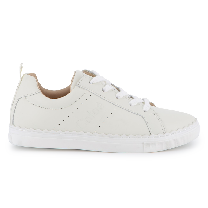 Baskets en cuir de vache CHLOE 
                    FILLE