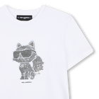 Tee-shirt manches courtes KARL LAGERFELD KIDS 
                    FILLE