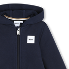 Sweat &agrave; capuche zipp&eacute;e BOSS 
                    GARCON