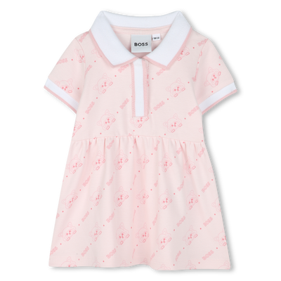 Robe imprimée à col polo BOSS FILLE