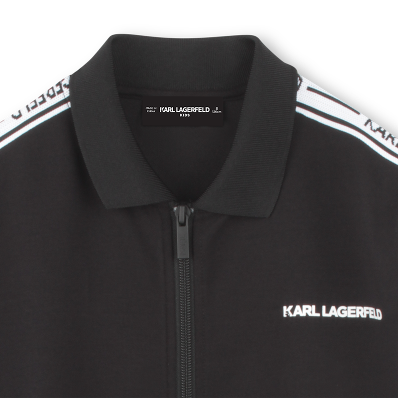 Cardigan zippé à poches KARL LAGERFELD KIDS 
                    GARCON