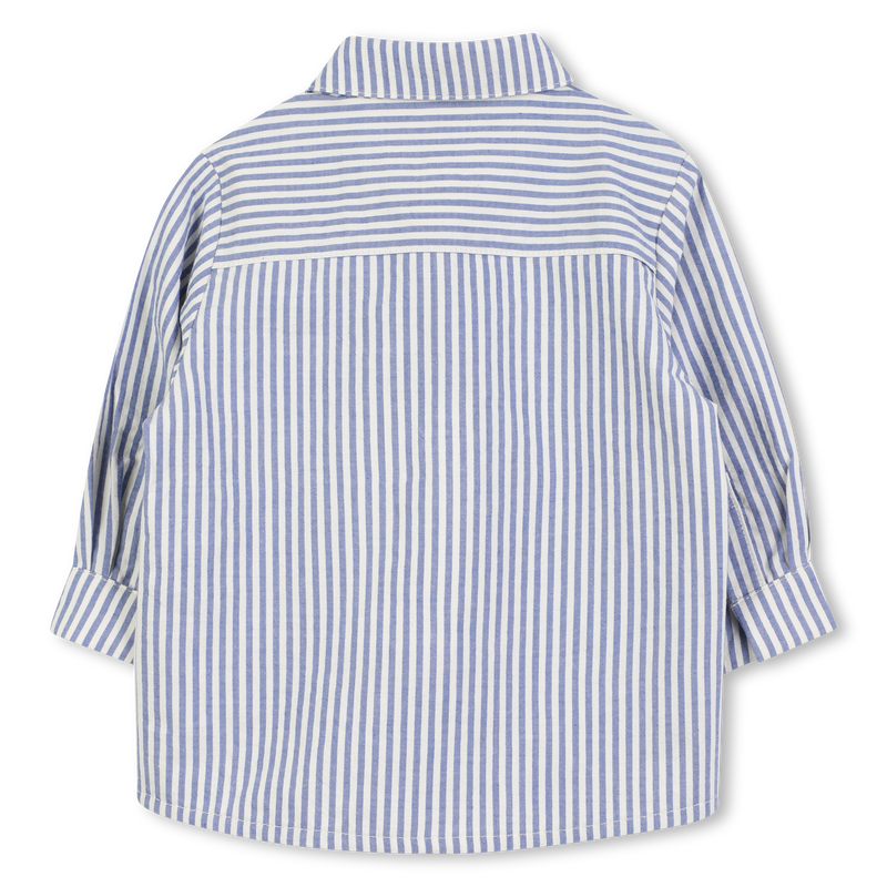 Chemise à rayures en coton KENZO KIDS 
                    GARCON