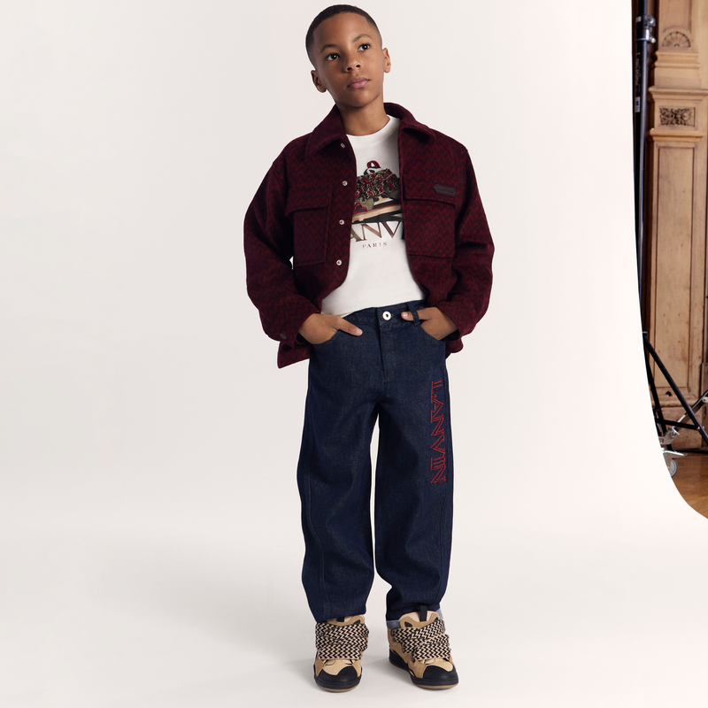 Jean avec sigle brodé LANVIN 
                    GARCON