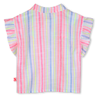 Chemise ray&eacute;e manches volant&eacute;es BILLIEBLUSH 
                    FILLE