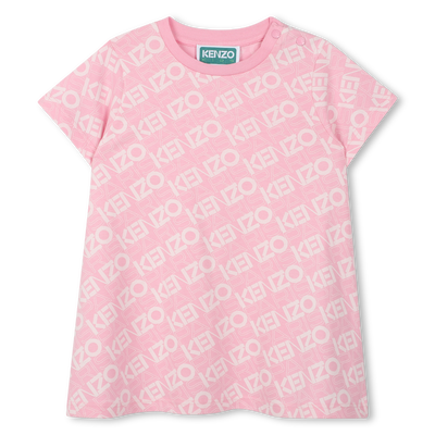 Robe imprim&eacute;e en coton KENZO KIDS FILLE