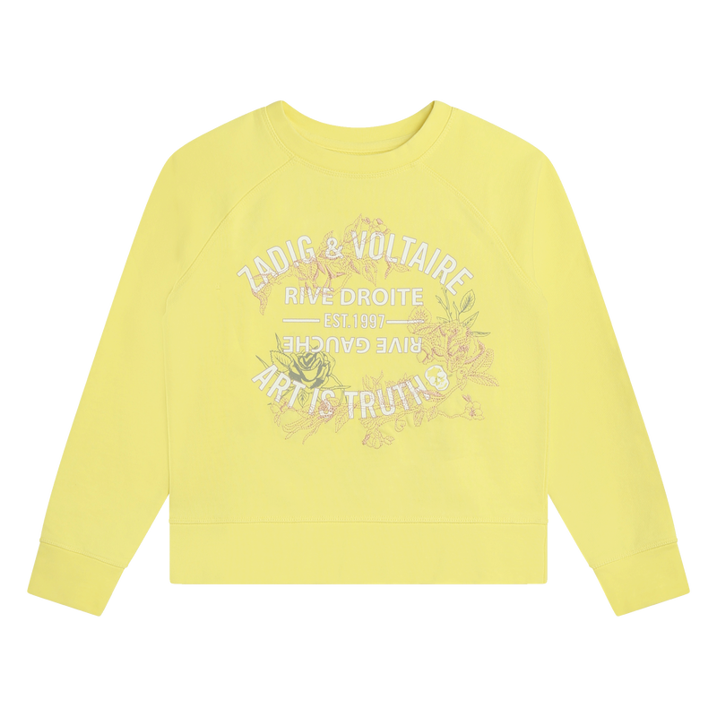 Sweat-shirt molletonné coton ZADIG & VOLTAIRE 
                    FILLE