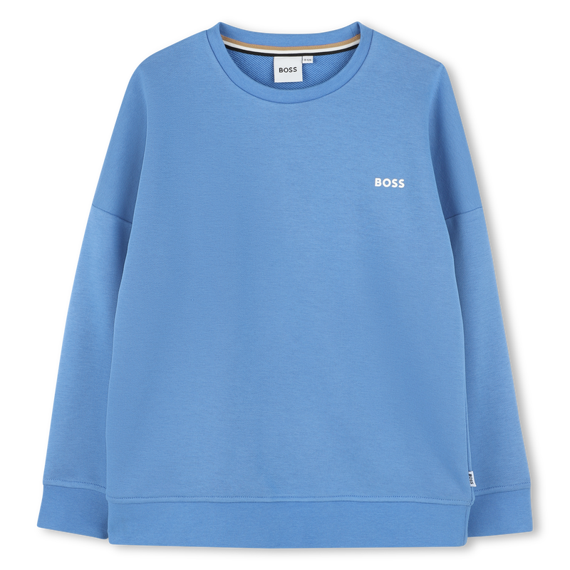 Sweat-shirt col rond uni BOSS 
                        GARCON
