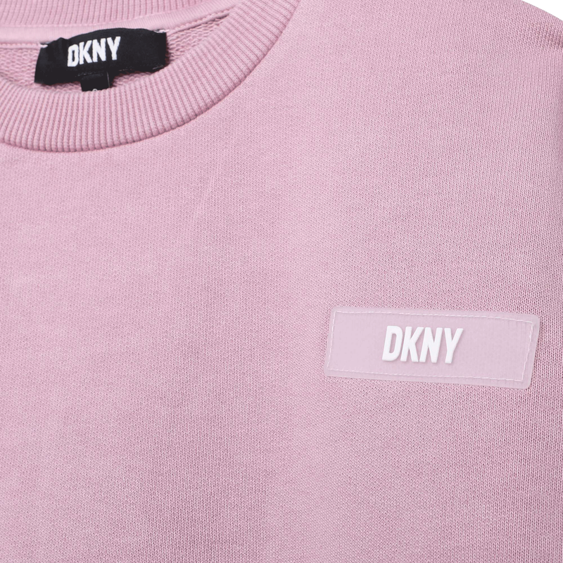 Robe droite en coton avec sigle DKNY 
                    FILLE