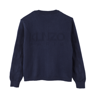 Cardigan boutonn&eacute; uni KENZO KIDS FILLE