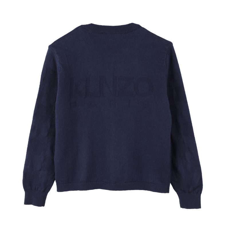 Cardigan boutonn&eacute; uni KENZO KIDS 
                        FILLE