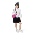 Sac &agrave; main en textile enduit froiss&eacute; KARL LAGERFELD KIDS 
                    FILLE