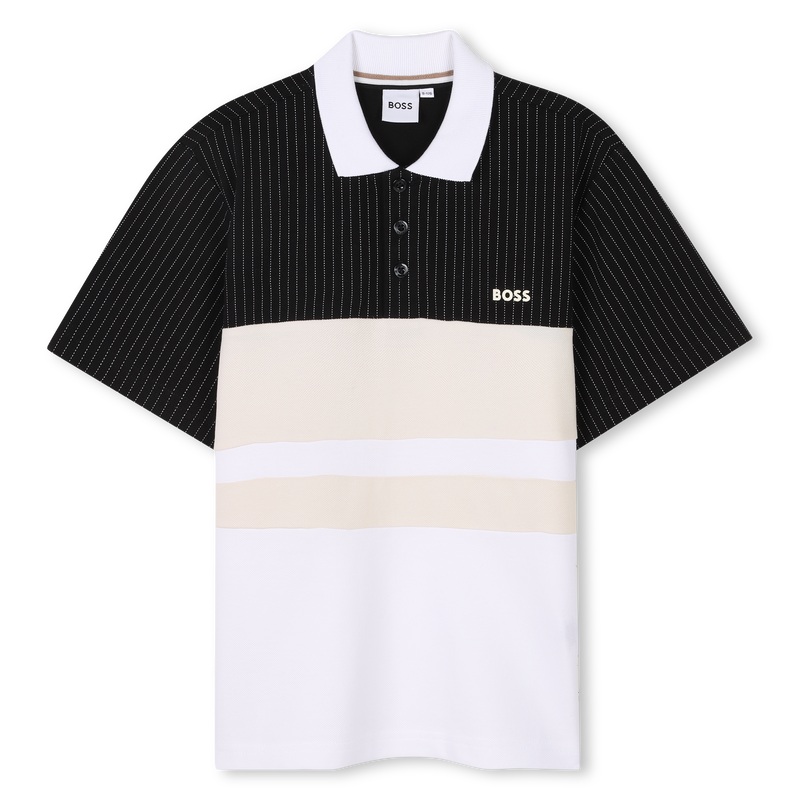 Polo avec découpes contrastées BOSS 
                    GARCON