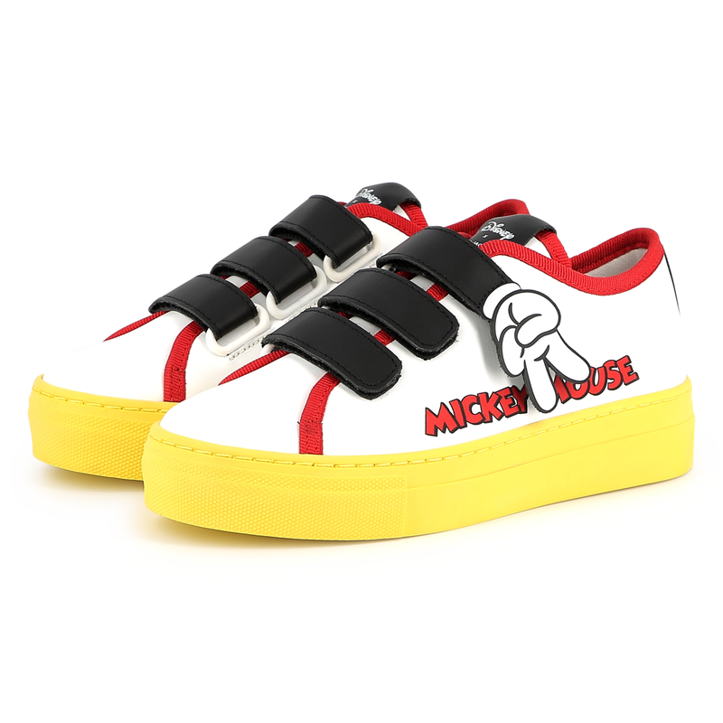 Baskets en cuir à fermeture par bandes auto aggrip THE MARC JACOBS 
                    GARCON