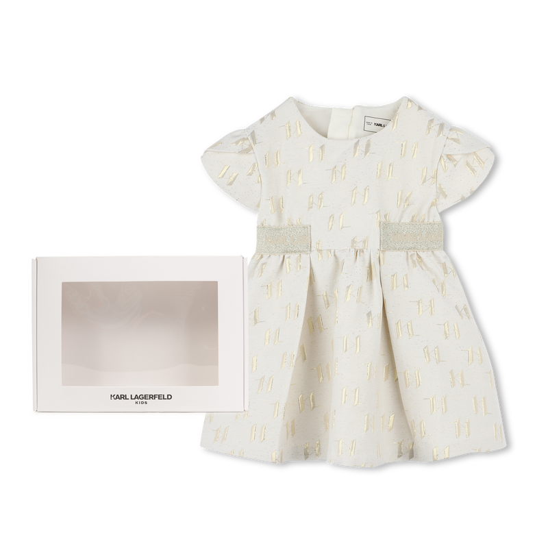 Robe de c&eacute;r&eacute;monie en jacquard KARL LAGERFELD KIDS 
                        FILLE