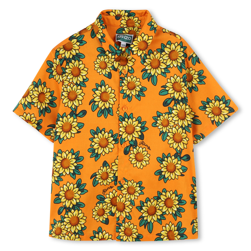 Chemise en satin de coton KENZO KIDS 
                        GARCON