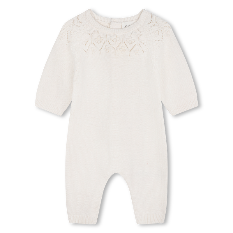 Combinaison en tricot unie CARREMENT BEAU 
                    FILLE