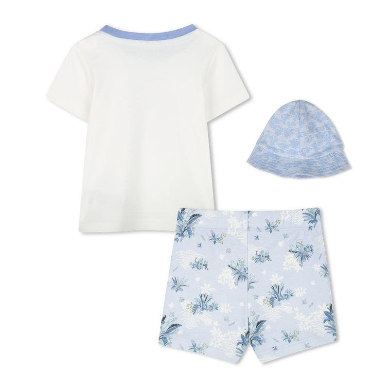 Ensemble T-shirt, short et bob KENZO KIDS 
                    GARCON