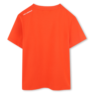 T-shirt avec imprimé placé KARL LAGERFELD KIDS GARCON