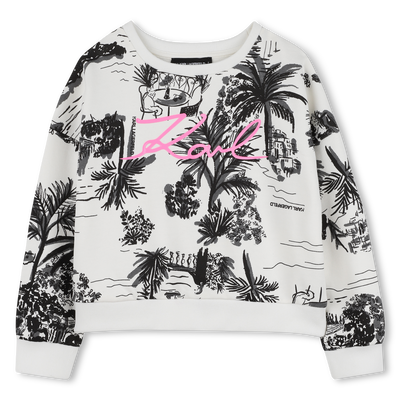 SWEAT EN MOLLETON KARL LAGERFELD KIDS FILLE