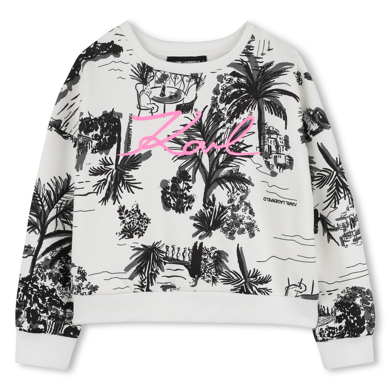 SWEAT EN MOLLETON KARL LAGERFELD KIDS 
                        FILLE