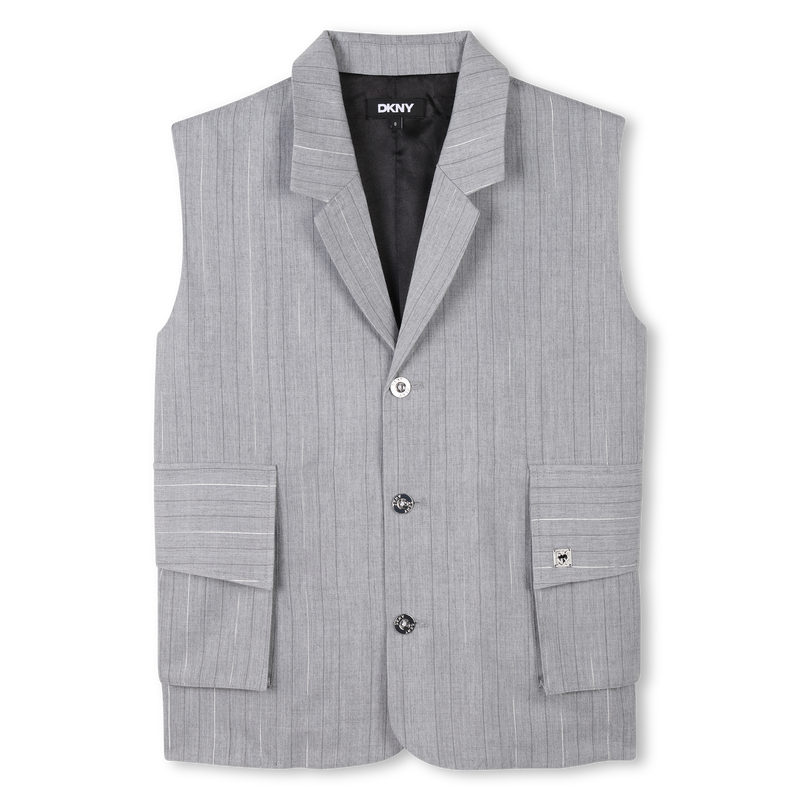 Veste sans manche à rayures DKNY 
                    FILLE