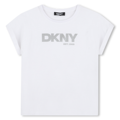 TEE-SHIRT MANCHES COURTES DKNY FILLE