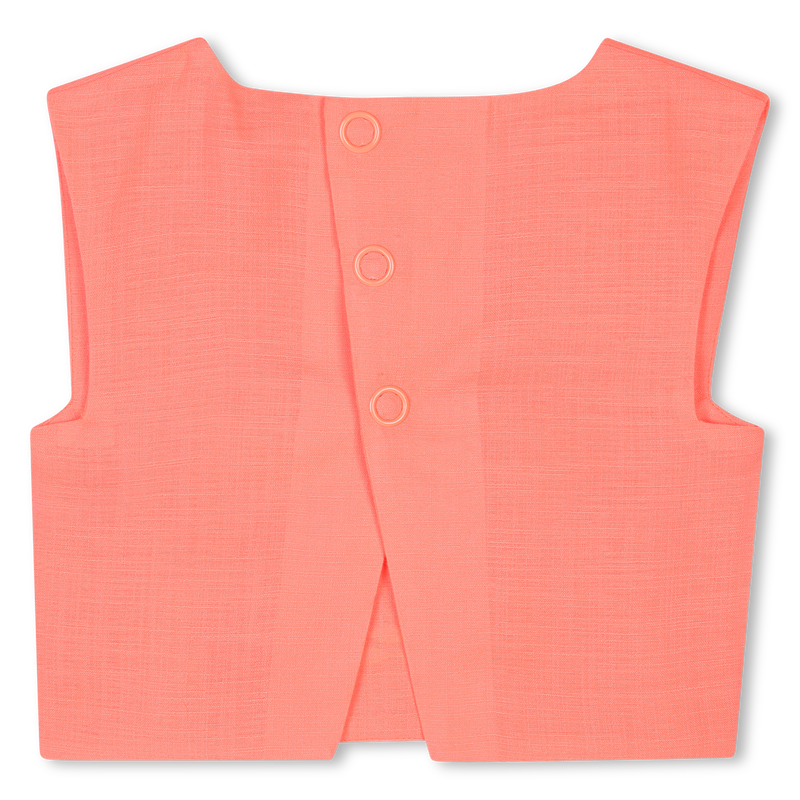 Top brodé effet lin BILLIEBLUSH 
                    FILLE
