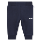 Pantalon de jogging molletonn&eacute;, BLEU CARGO, hi-res