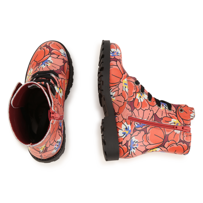 Bottines lacées en cuir KENZO KIDS 
                    UNISEXE