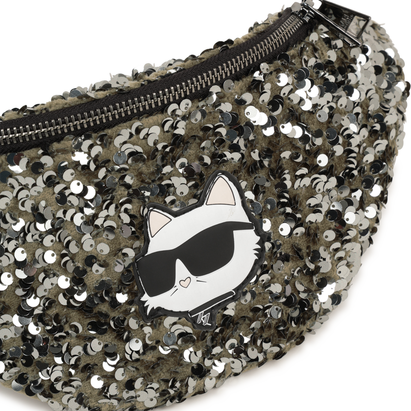 Sac banane ajustable orné de à sequins KARL LAGERFELD KIDS 
                    FILLE
