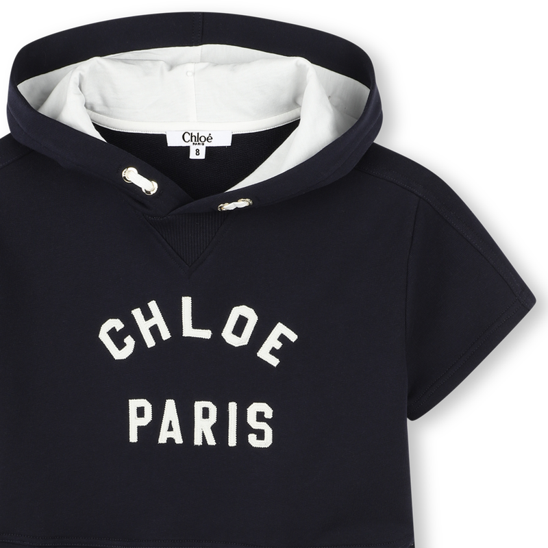 Robe &agrave; capuche en molleton CHLOE 
                        FILLE